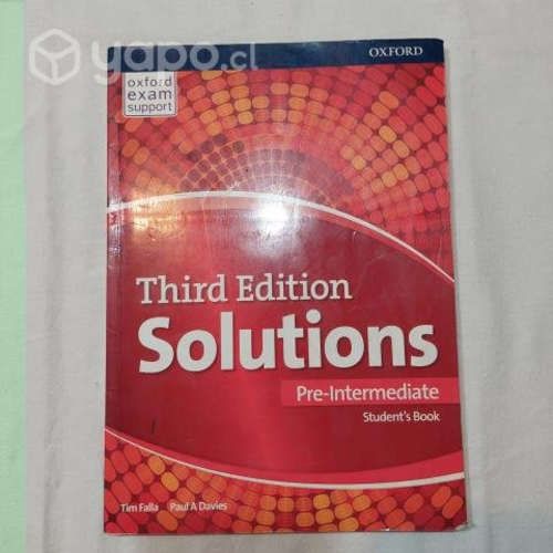 Libro Inglés Solution Pre-Intermediate Third Edit
