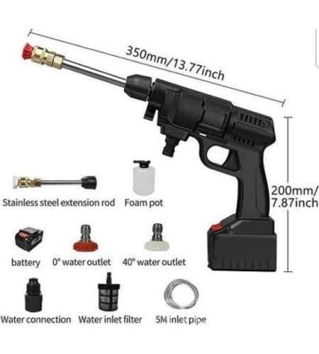 Hidrolavadora Inalámbrica Alta Presión Recargable