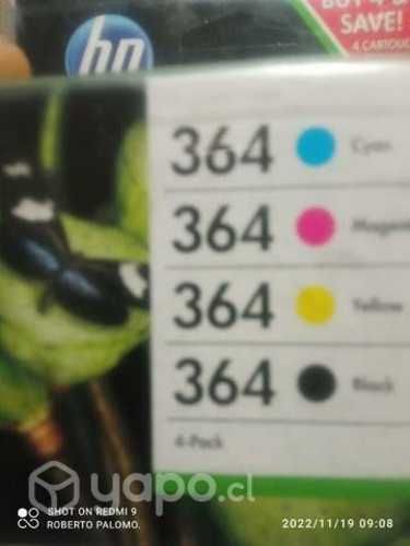 Packs de tintas HP 364 colores originales