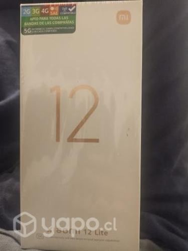 Xiaomi 12 lite Black 8gb ram 128 rom (Nuevo y sell