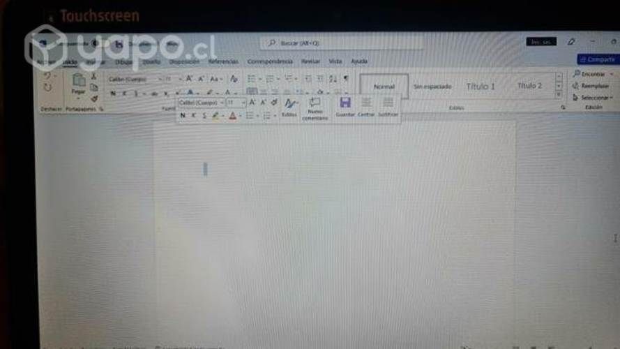 Notebook Sony Vaio touchscreen