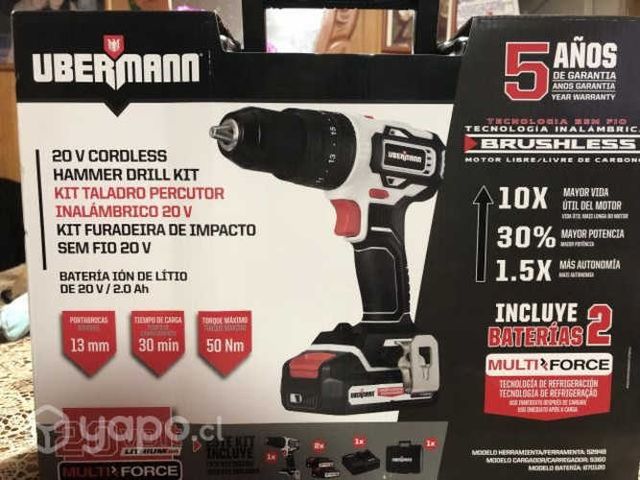 Taladro percutor inalámbrico 20v