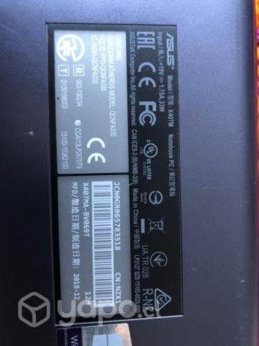 Notebook asus windows 10