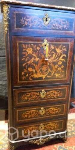 Bello antiguo Chiffonnier secretaire francés