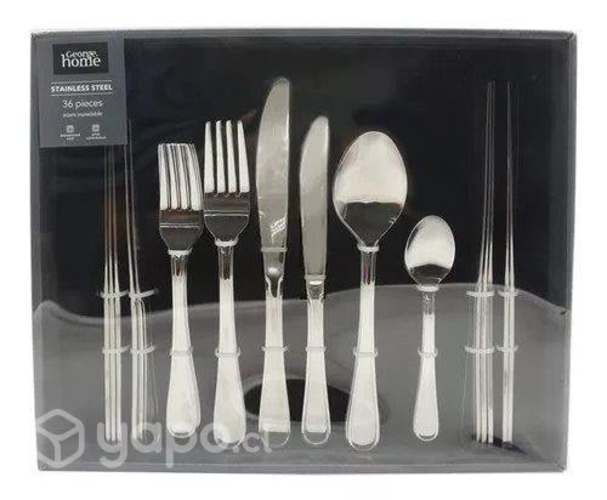 Set De Cuchillería Cubiertos 36 Piezas George Home