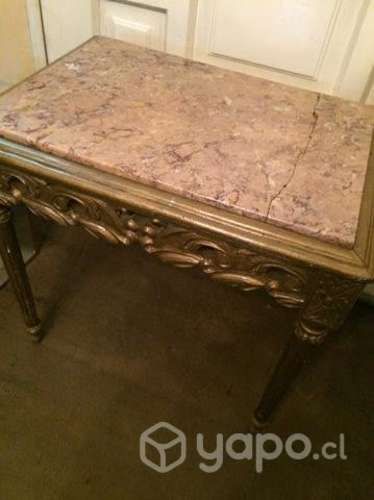 Mesa lateral mármol antigua
