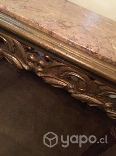 Mesa lateral mármol antigua