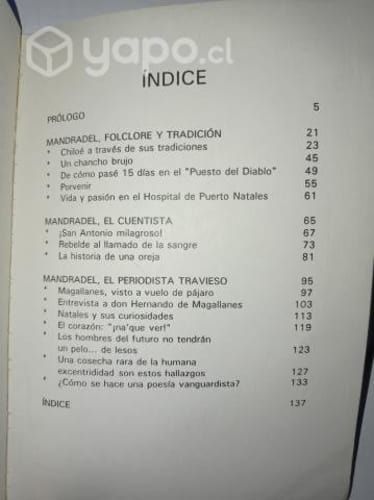 Libro Mandradel, el chilote