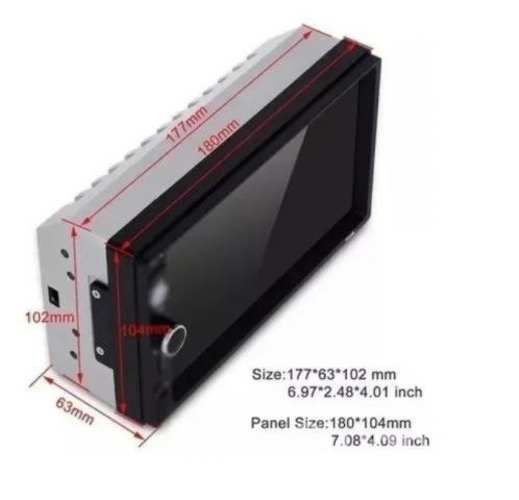 Radio Auto 2 Din Mirror Link Bt Pantalla Tactil Mp