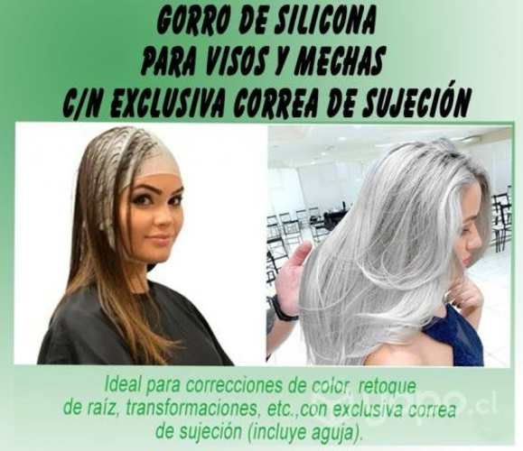 Gorro de silicona para visos y mechas con correa