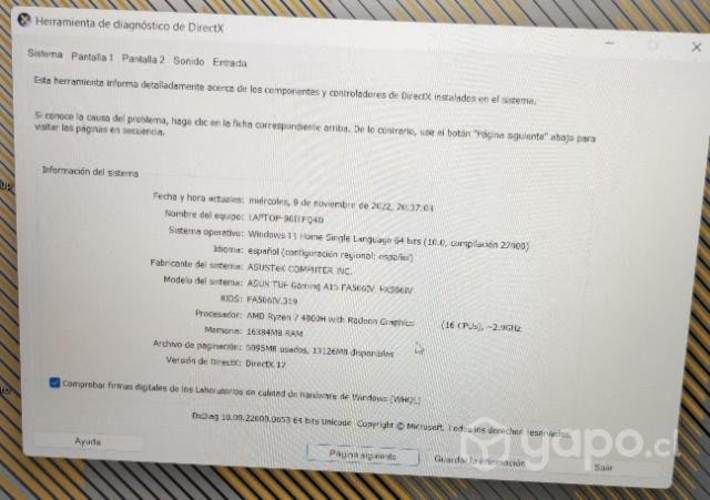 Notebook gamer Asus tuf gaming A15 f506IV