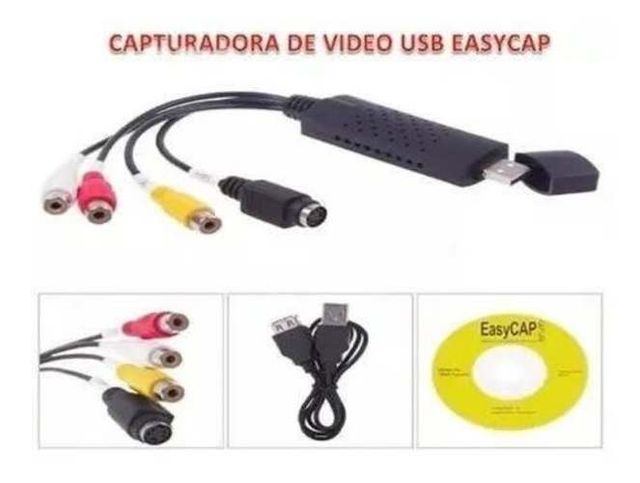 Capturadora Audio Video Usb 2.0 Rca Av Dvr Pc Note