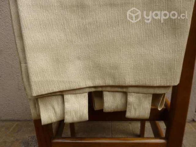 Cortinas y visillos con barra de madera Nuevas