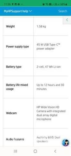 Notebook HP chromebook x 360