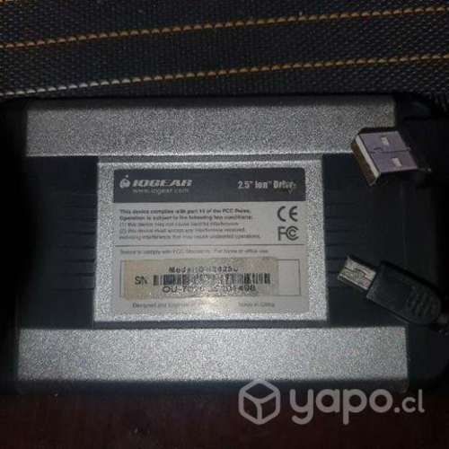 Adaptador o cofre disco externo 2.5 IDE con disco