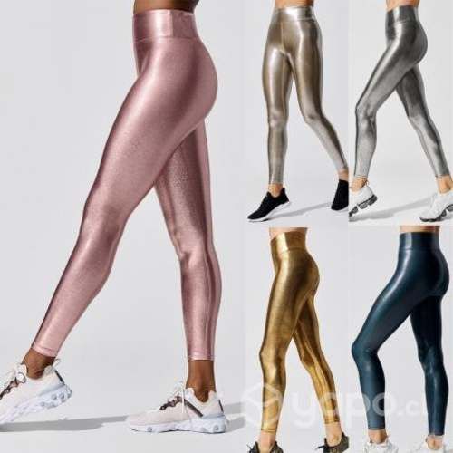 Leggins Calzas Deportiva Yoga Brillantes Metálicos
