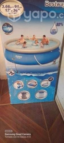 Piscina Bestway redonda 3.66 x 76 con filtro