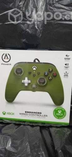 Control xbox one verde con cable