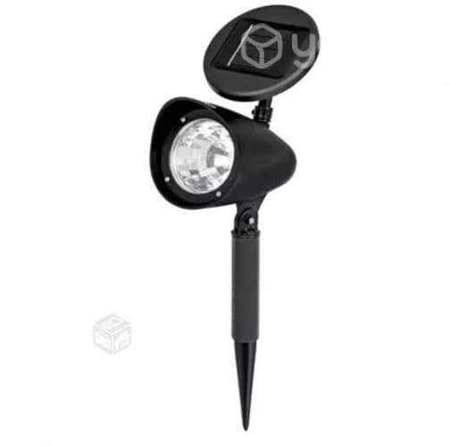 Foco Farol Recargable Solar Led Jardín Con Estaca