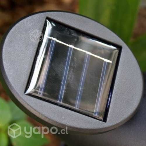 Foco Farol Recargable Solar Led Jardín Con Estaca