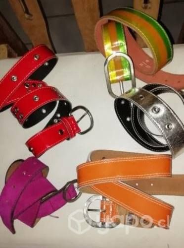 Cinturones de cuero vacuno y sentético