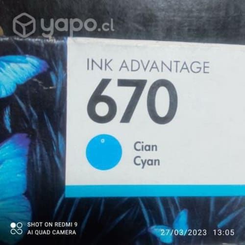 Tintas hp diversos modelos originales