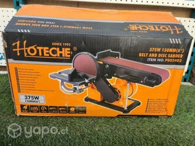 LIJADORA DE BANDA Y DISCO HOTECHE 375W 150Mm