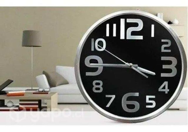 Reloj Mural Analogo Digital Aluminio