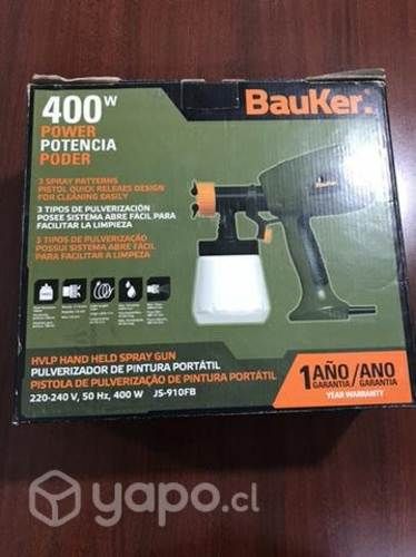 Pistola De Pintura Portátil Bauker Nueva
