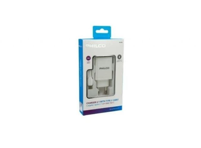 Carg. de pared 2.1 a doble usb c/cable tipo c r210