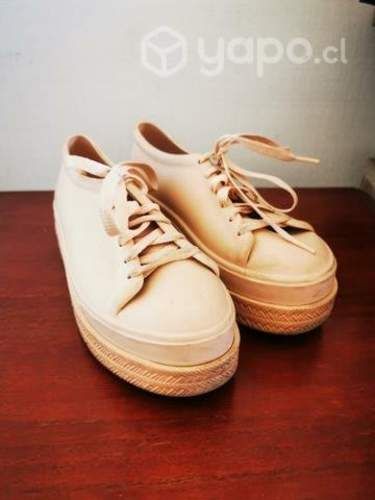 Zapatillas melissa con plataforma rosado