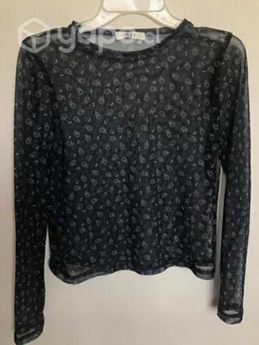 Polera malla translúcida