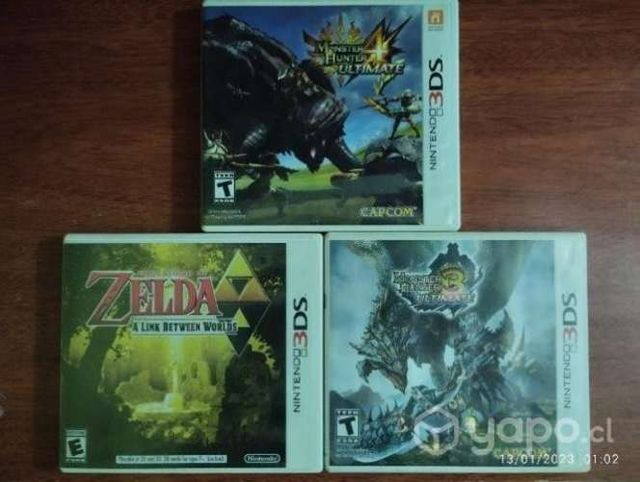 Juegos Nintendo 3DS - MH3U - MH4U y Zelda