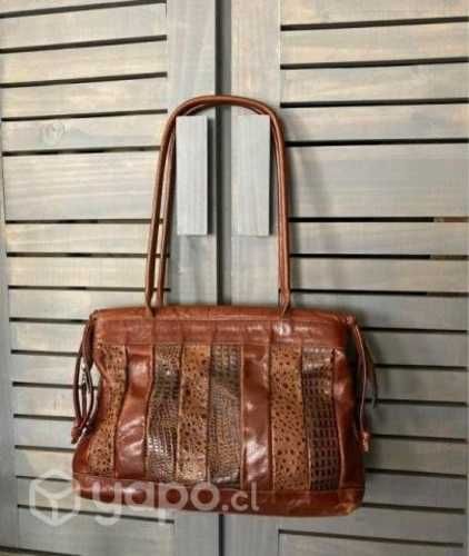 Hermosa cartera puro cuero natural