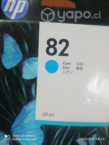 Tintas HP 82 colores originales de 69ml