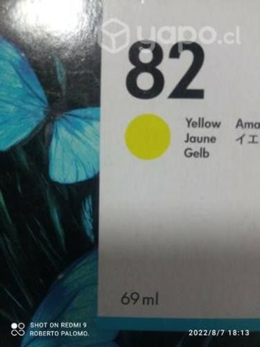 Tintas HP 82 colores originales de 69ml