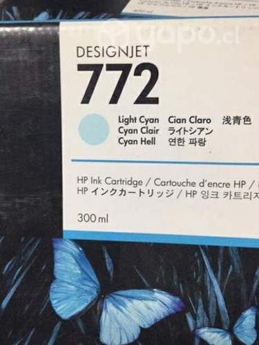 Tintas hp 772 colores originales de 300ml