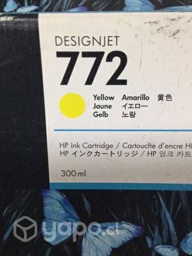 Tintas hp 772 colores originales de 300ml