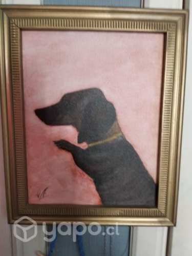 Cuadro perrito salchicha