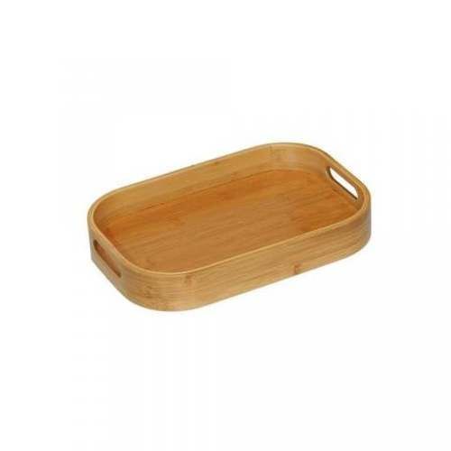 Set de 3 bandejas de madera bambú