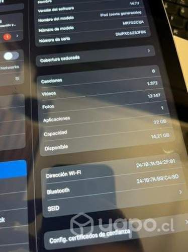 IPad 32 GB Sexta Generación