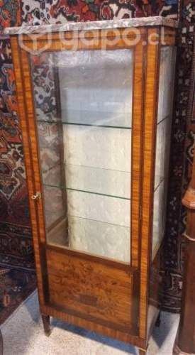 Bella antigua vitrina francesa palo de rosa