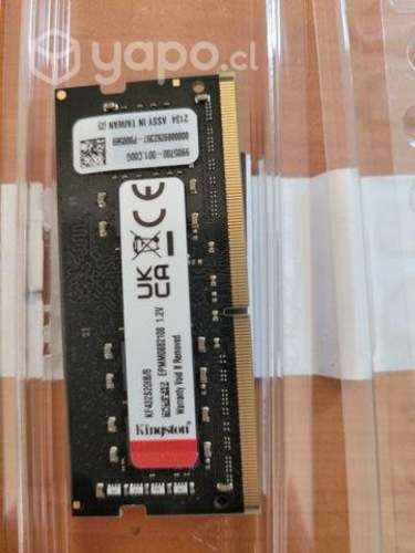 Ram DDR4 SODIMM 3200mhz Kingston Fury notebook