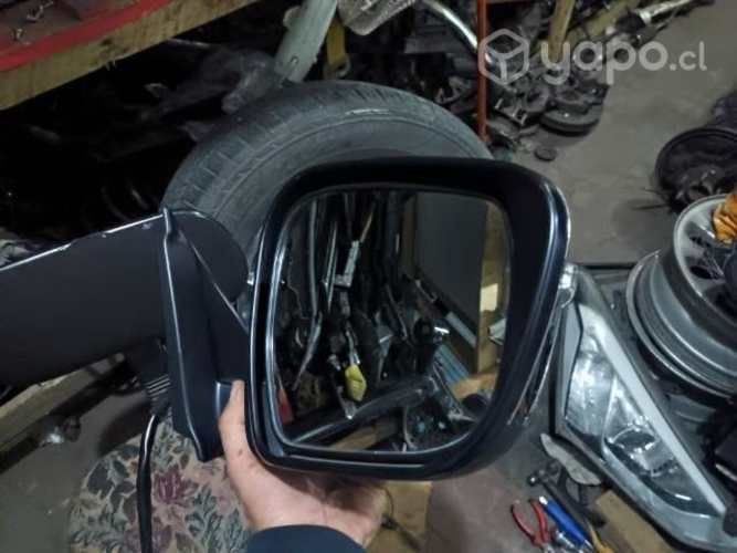 Espejo derecho cromado con luz np300
