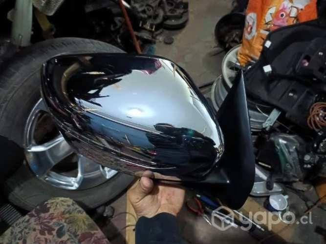 Espejo derecho cromado con luz np300