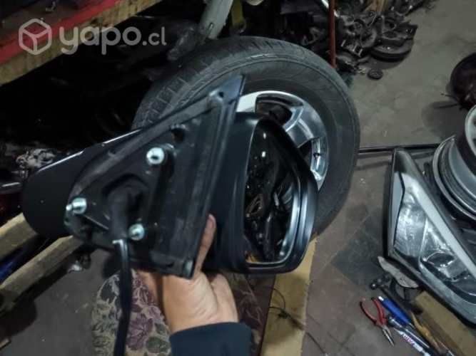 Espejo derecho cromado con luz np300