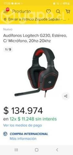 Audífono Logitech G230