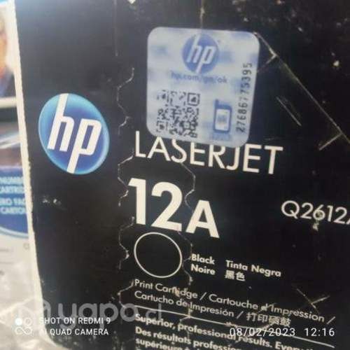 Toner HP 12a black original de alta