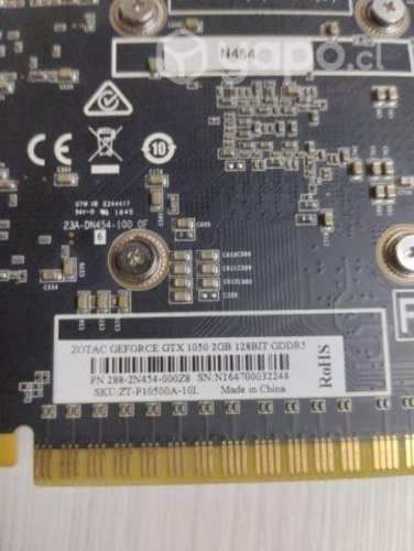 Tarjeta de video Zotac GeForce gtx 1050 2GB