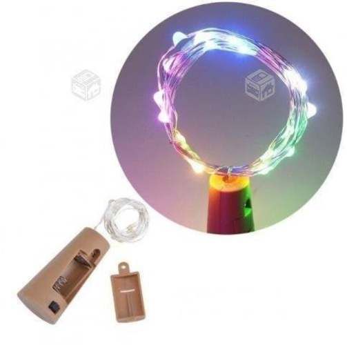 Tapón Corcho Para Botella Con Luz Led Multicolor